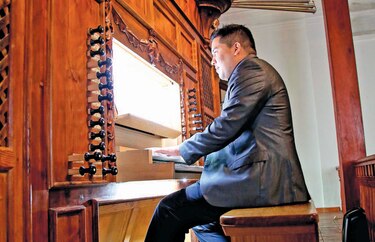 El joven organista