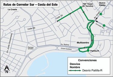 Conozca los desvíos en las rutas del Metro Bus por los desfiles patrios
