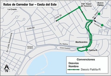 Conozca los desvíos en las rutas del Metro Bus por los desfiles patrios