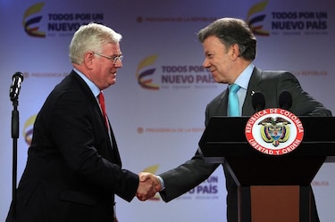 Juan Manuel Santos se reúne con delegado de UE para proceso de paz
