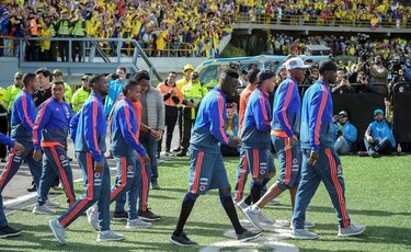 Multitudinario recibimiento para la selección colombiana