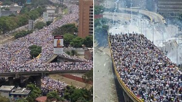 Reportan dos muertos y decenas de heridos en Venezuela