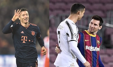 Lewandowski, Messi y Cristiano Ronaldo, finalistas del premio The Best de la FIFA