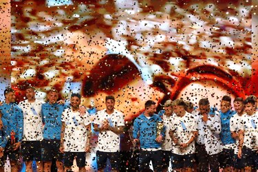 El fútbol de Sudamérica celebra a su campeón del mundo, Argentina
