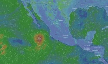 El huracán Norma se estaciona en el Pacífico, pero propicia lluvias en México