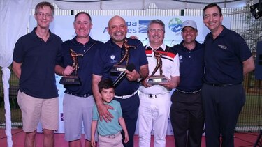 Drew Garrett, Jorge Mejía y Ahmad Zamany ganan torneo benéfico