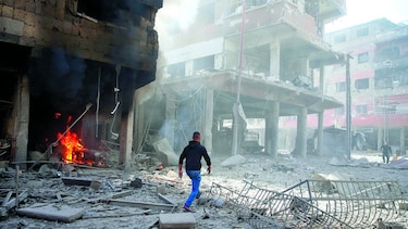 Muerte y devastación tras cinco días de bombardeos en Guta Oriental