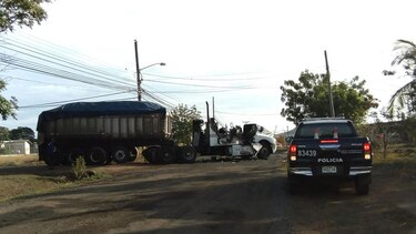 Se incendia camión cargado de azúcar en Coclé