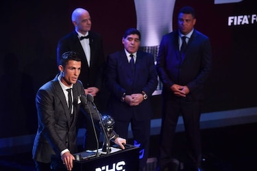 Cristiano Ronaldo gana premio FIFA Best, al mejor jugador del año