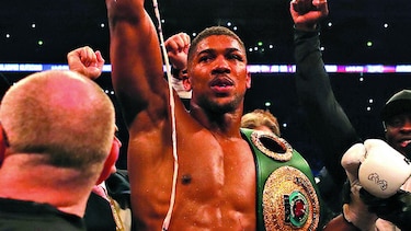 Anthony Joshua noquea a Klitschko