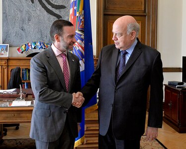 Canciller de Panamá se reúne con Insulza