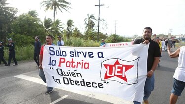 Comité de Lucha por la Salvación de Colón sale a las calles