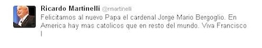 Políticos panameños reaccionan por escogencia del Papa en Twitter