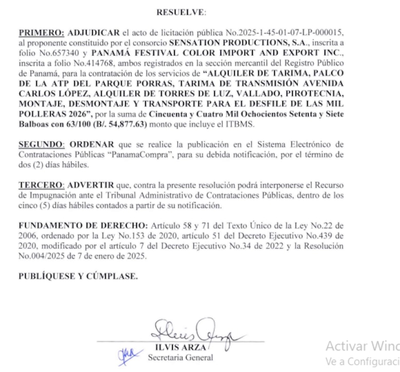 Comienzan los preparativos para el Desfile de las Mil Polleras 2026: alquilan tarimas por $54 mil