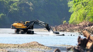 Río Bayano sufre estragos, tras extracción de material