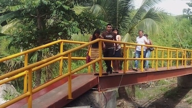 Construcción del puente de Las Trancas de San Miguelito tiene un avance de 95%