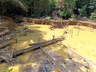 Ministerio Público y Senan desmantelan campamento de minería ilegal en Coclé del Norte