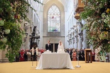La princesa María Laura de Bélgica y William Isvy se casan en Bruselas