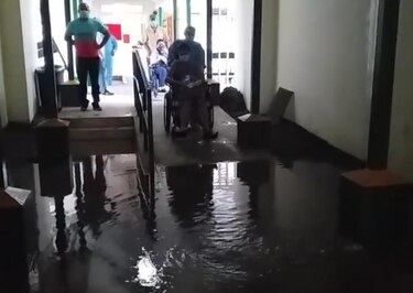Lluvias afectan sala de maternidad del hospital de Las Tablas