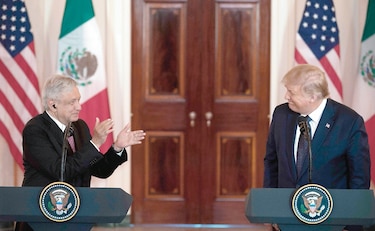 López Obrador dice que Trump trata a México con dignidad