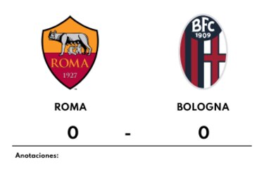 Roma y Bologna empatan sin goles
