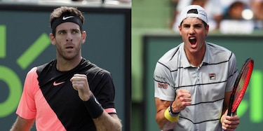 Del Potro-Isner, duelo de gigantes en semifinales