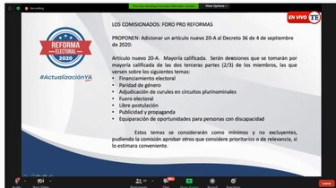 La CNRE cambia método de votación para temas ‘sensitivos’ del Código Electoral