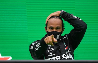 Hamilton se convierte en Portugal en el piloto con más victorias en la F1