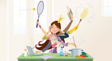 Madres que trabajan: malabaristas extraordinarias