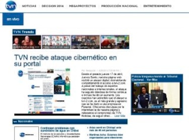 Agresivo ataque a ´TVN´