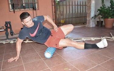Almendra entrena en su  casa