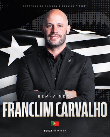 El portugués Franclim Carvalho, nuevo técnico de Botafogo de Kadir Barría