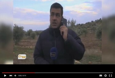 Video: Bombardean con misil a periodista en Siria cuando reportaba en vivo