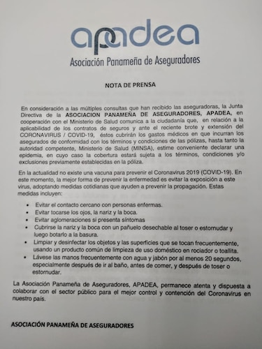Aseguradoras temen pérdida de seguridad jurídica con anteproyecto de ley sobre coronavirus