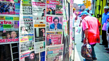Perú alerta que expresidente Toledo estaría fugitivo en EU