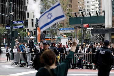 Caos y un detenido en manifestaciones en Florida entre simpatizantes de Israel y Palestina