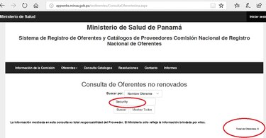 Ministerio de Salud rechazó las mascarillas y guantes de Security Equipment Inc.