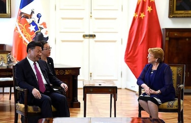 Presidente de China comienza visita oficial a Chile