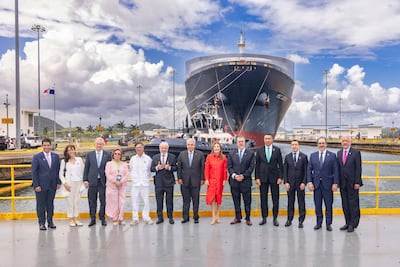 Presidentes de América Latina visitan las esclusas de Cocolí del Canal de Panamá
