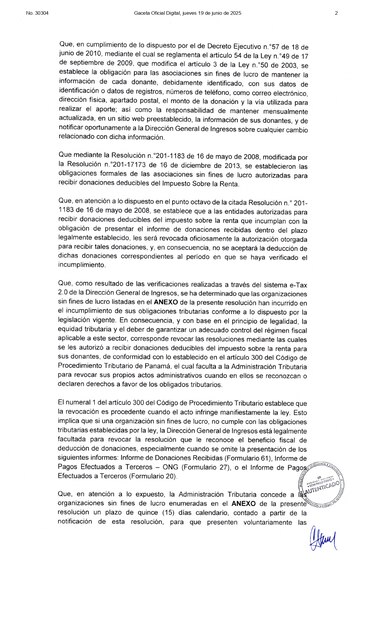 DGI revoca el beneficio fiscal a organizaciones sin fines de lucro, academias deportivas y agrupaciones religiosas; conoce cuáles son