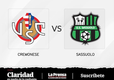 Sassuolo se enfrentará hoy de local a Cremonese