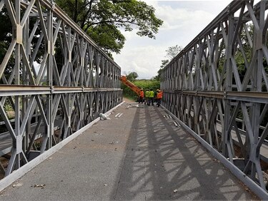 Construcción de puente de Guaniquito, que conecta con Veraguas, tiene un 77% de avance