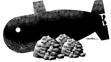 El submarino en Las Perlas