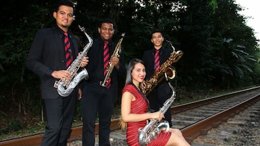 Panameños tocan en el Festival Internacional de Saxofón