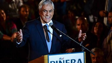 Sebastián Piñera, a la cabeza en Chile