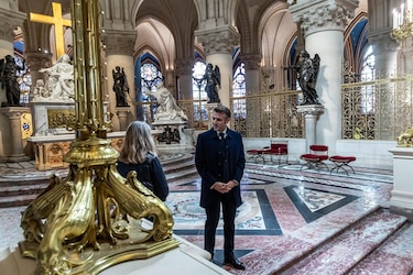 Macron se reunirá con Trump y con Zelenski antes de la reapertura de Notre Dame