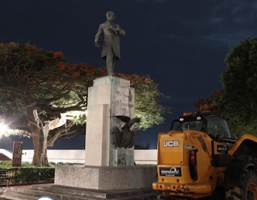 Entre piedras y memoria, comienza la restauración de la plaza de Francia 