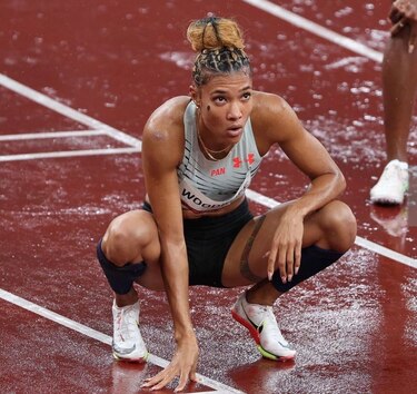 Gianna Woodruff compite esta noche en el Mundial de Atletismo