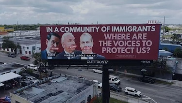 El magnate cubano que desafía a Trump con incendiarios mensajes en vallas publicitarias en Miami
