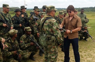 Tom Cruise visita al Ejército de Colombia en departamento de Amazonas